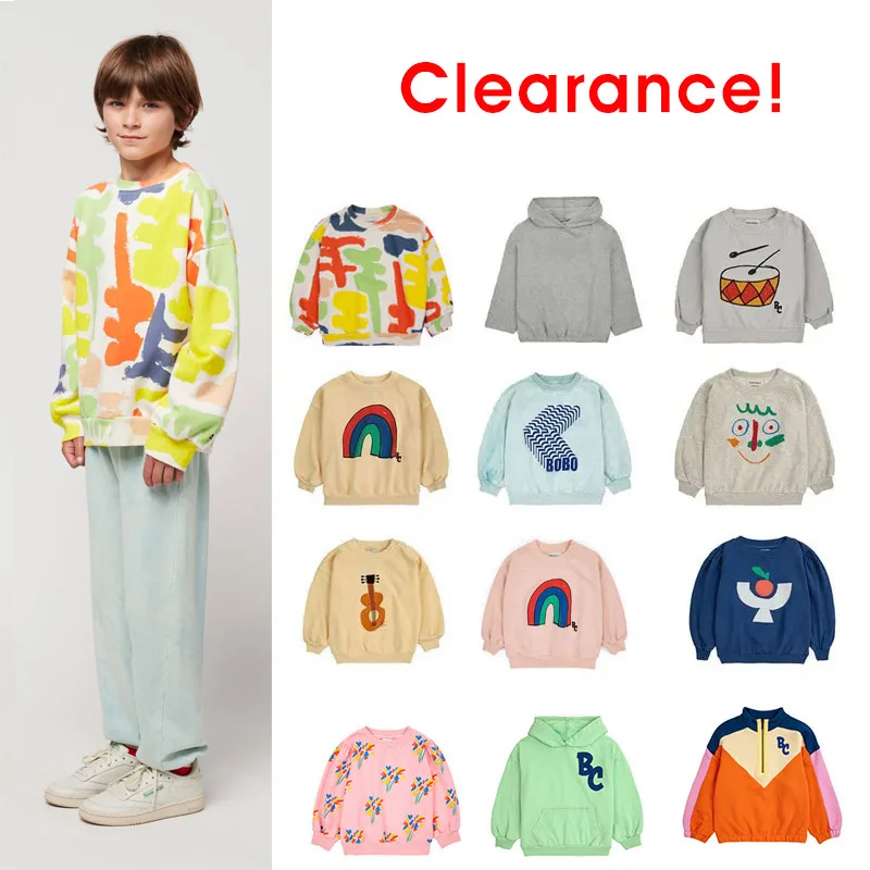 

Clearance 2024 SS NEW BC Kids Korean Sweatshirt Hoodie With Stylish Fashion Cartoon Pattern Tops Long Sleeve Winter Clothes Tops