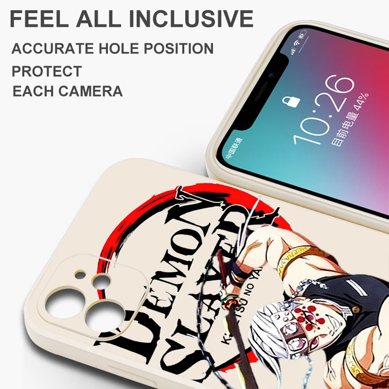 Demon Slayer Tanjirou Uzui Tengen For iPhone 15 14 13 12 11 Pro Max 13 12 Mini 7 8 Plus X XR XS Max Phone Case Coque