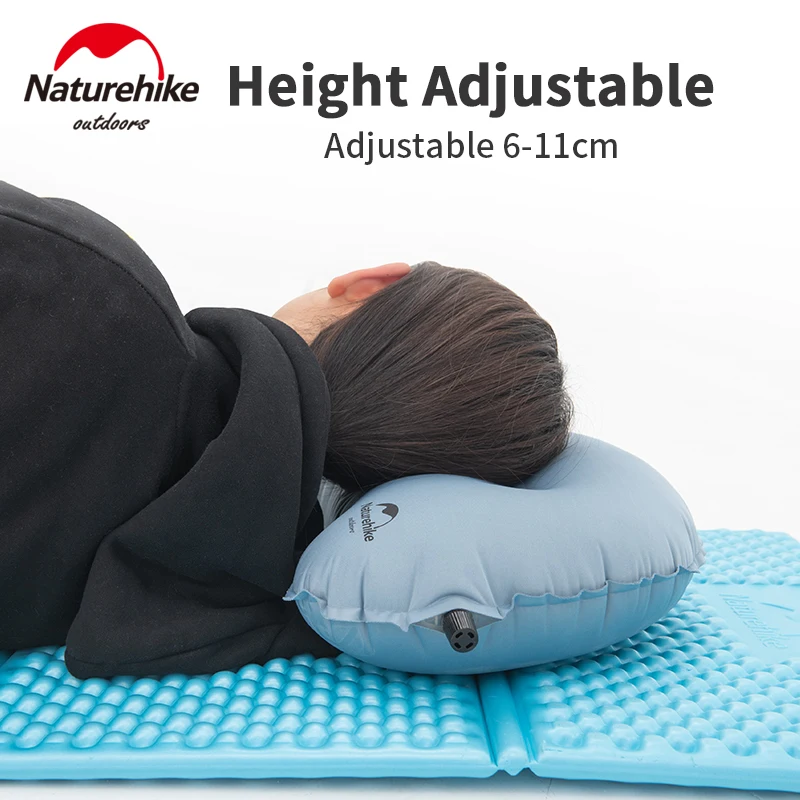 Naturehike Portable Ultralight Automatic Inflatable Soft Foam Lumbar Pillow Outdoor Travel Camping Office Comfortable Nap Pillow
