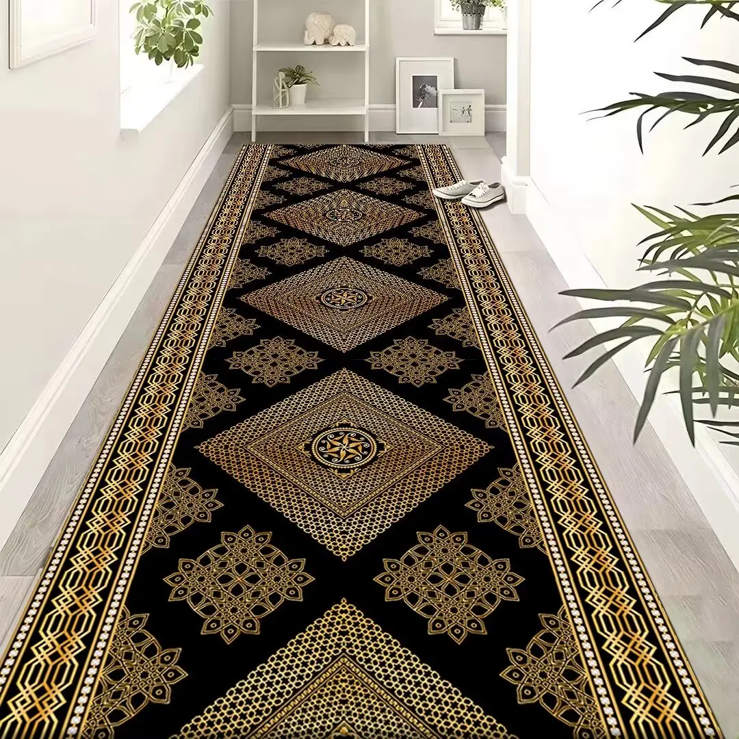 Modern Luxury Aisle Walkway Carpet Hallway Passageway Decor Area Rug Corridor Long Runner Doorway Floor Mat Non-slip tapis salon 3