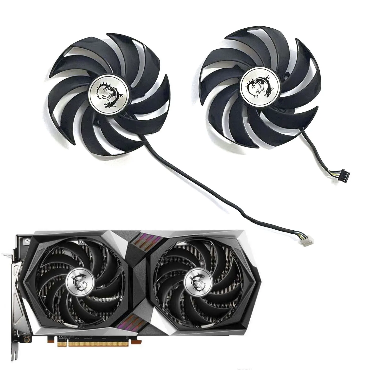 Nuovo Muslimah 95Mm 4Pin Msi Rtx3060 3060Ti Gpu Ventola Di Ricambio Per Msi Radeon Rx 6700 Xt 6600Xt Gaming X Geforce