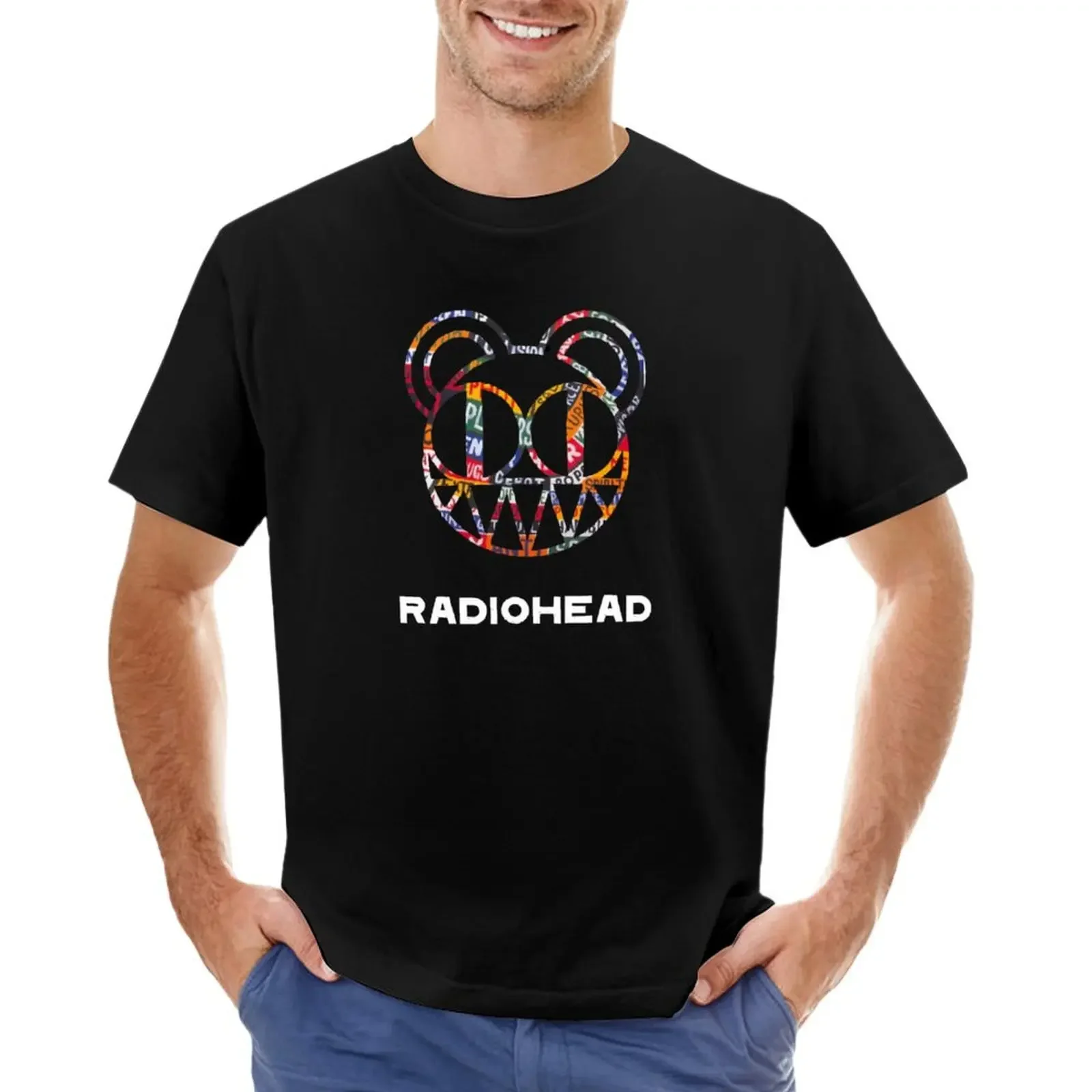 

best of radio head logo T-shirt Short sleeve tee oversizeds tees mens t shirts casual stylish