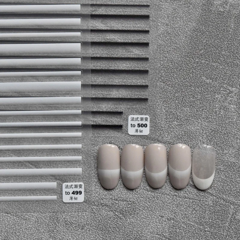 

[Meow.Sensei] Tomoni Thin Tough 499 Adhesive Nail Stickers Japanese Stickers 3d Nail Sticker New Black and White Striped French