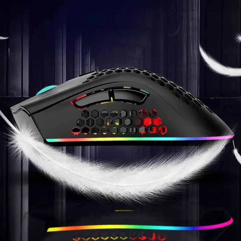 USB 2.4G Wireless RGB Light Honeycomb Gaming Mouse Desktop PC Computers Notebook Laptop Mice Mause Gamer Cute BM600 gaming mouse