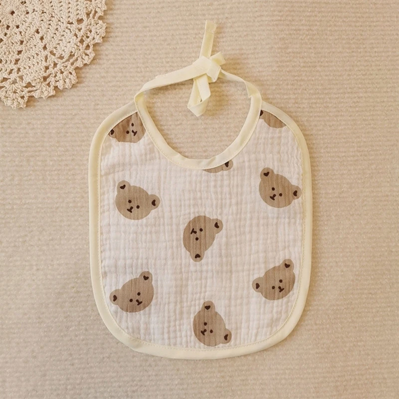 Cotton Gause Baby Bibs Solid Color Infant Bib Newborn Burp Cloths Bandana Scarf for Kids Newborn Boy Girls Feeding S