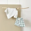 2024 Summer Infant Cotton Short Sleeves+Shorts Children Dinosaur Set Printed Boys Girls Casual Check Newborn Clothing 3
