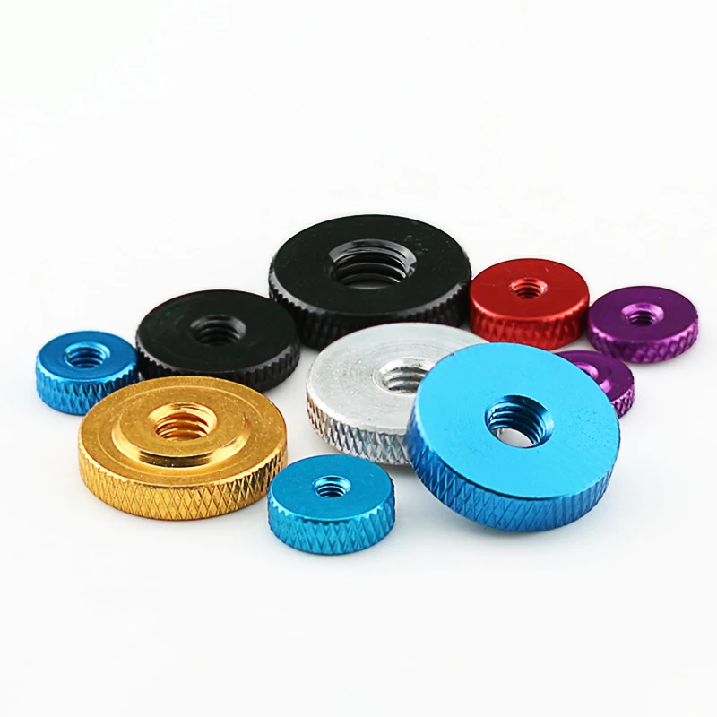 1PCS Híg knurled Hüvelykujj Csavaranya M3 M4 M5 M6 M8 M10 Alumínium kicsi lépés kezét Összehúz Csavaranya kezét Szippantás knobs Csavaranya számára diy/aircraft manöken