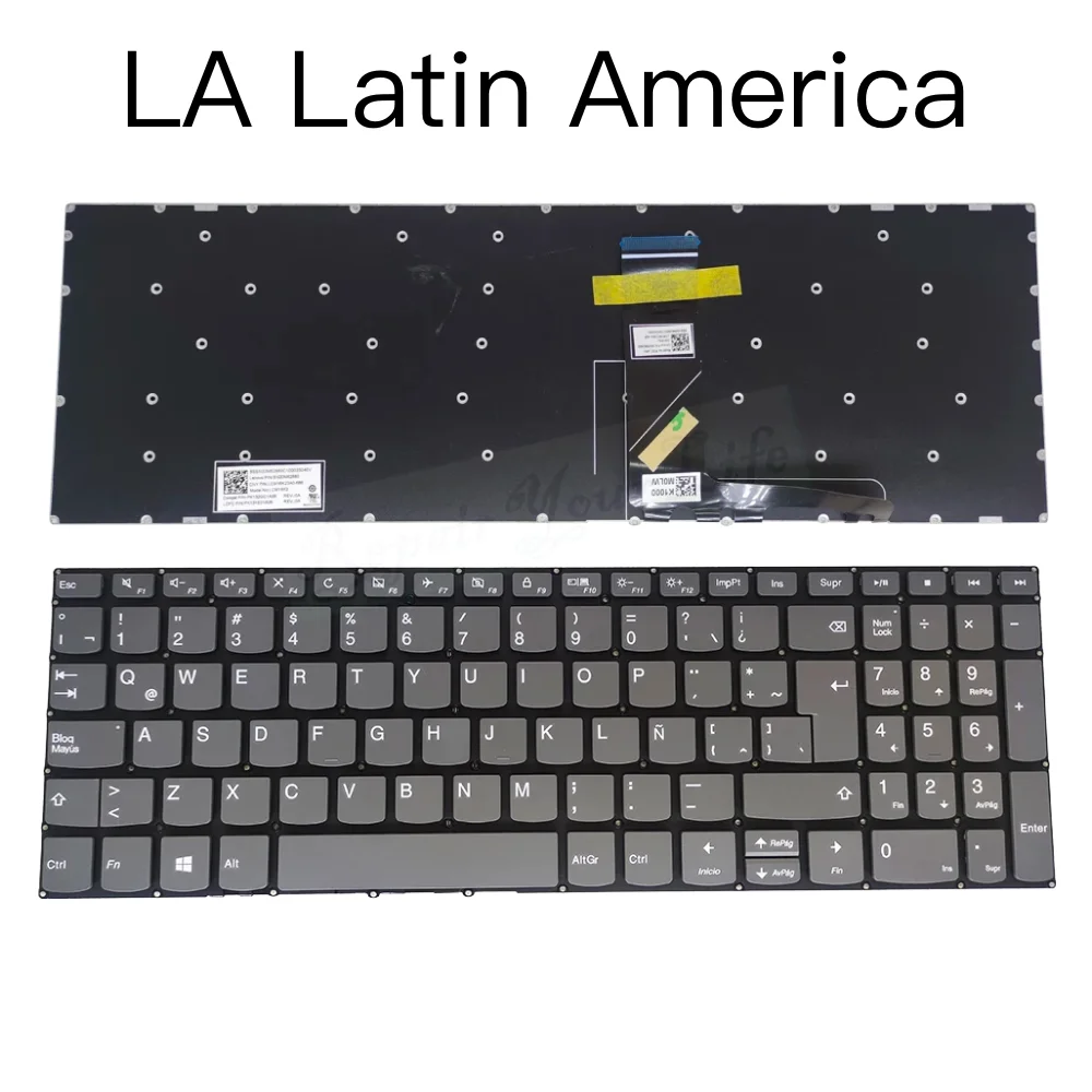 Teclado para Lenovo Ideapad 17ada05 17ada6 17adc6 317are05 17iml05 17iil05 V17i Azerty Francês - Imagem 6