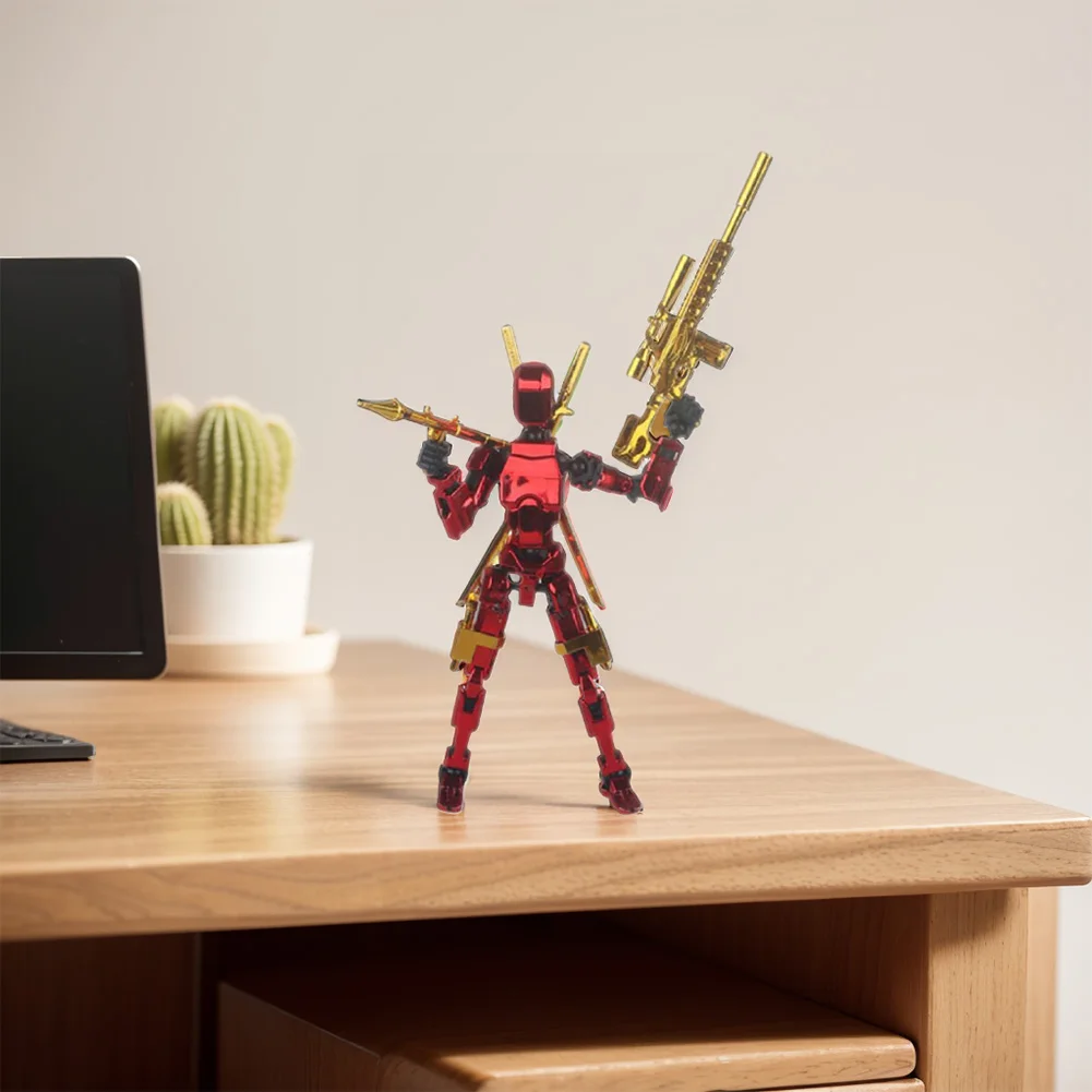 13 Action Figure Titan Multi-Jointed Movable Shapeshift Robot T13 Action Mannequin Character and Dog Figure Toys gifts for kids