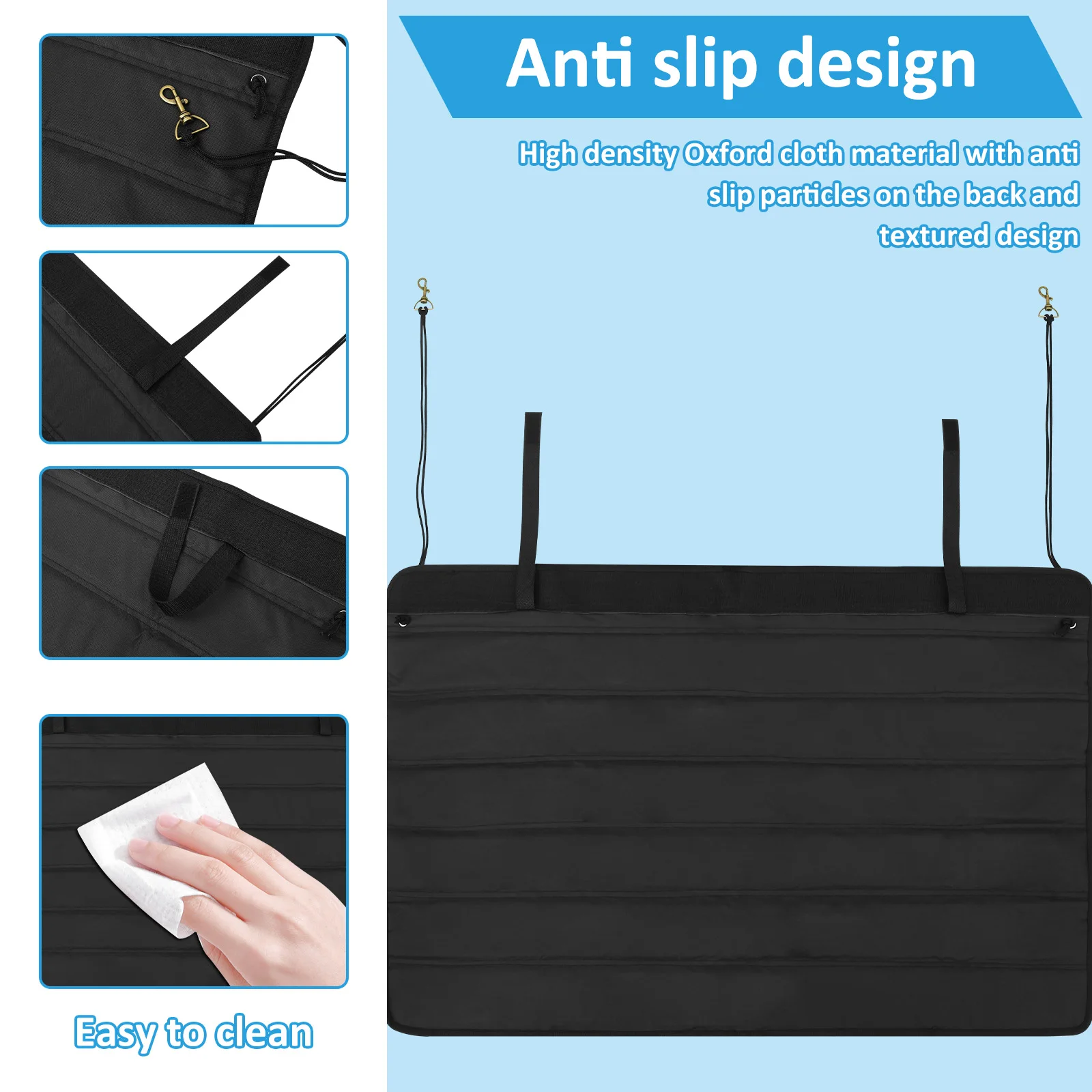 Nonslip Wear-Resistant Foldable Trunk Mat & Bumper Protector