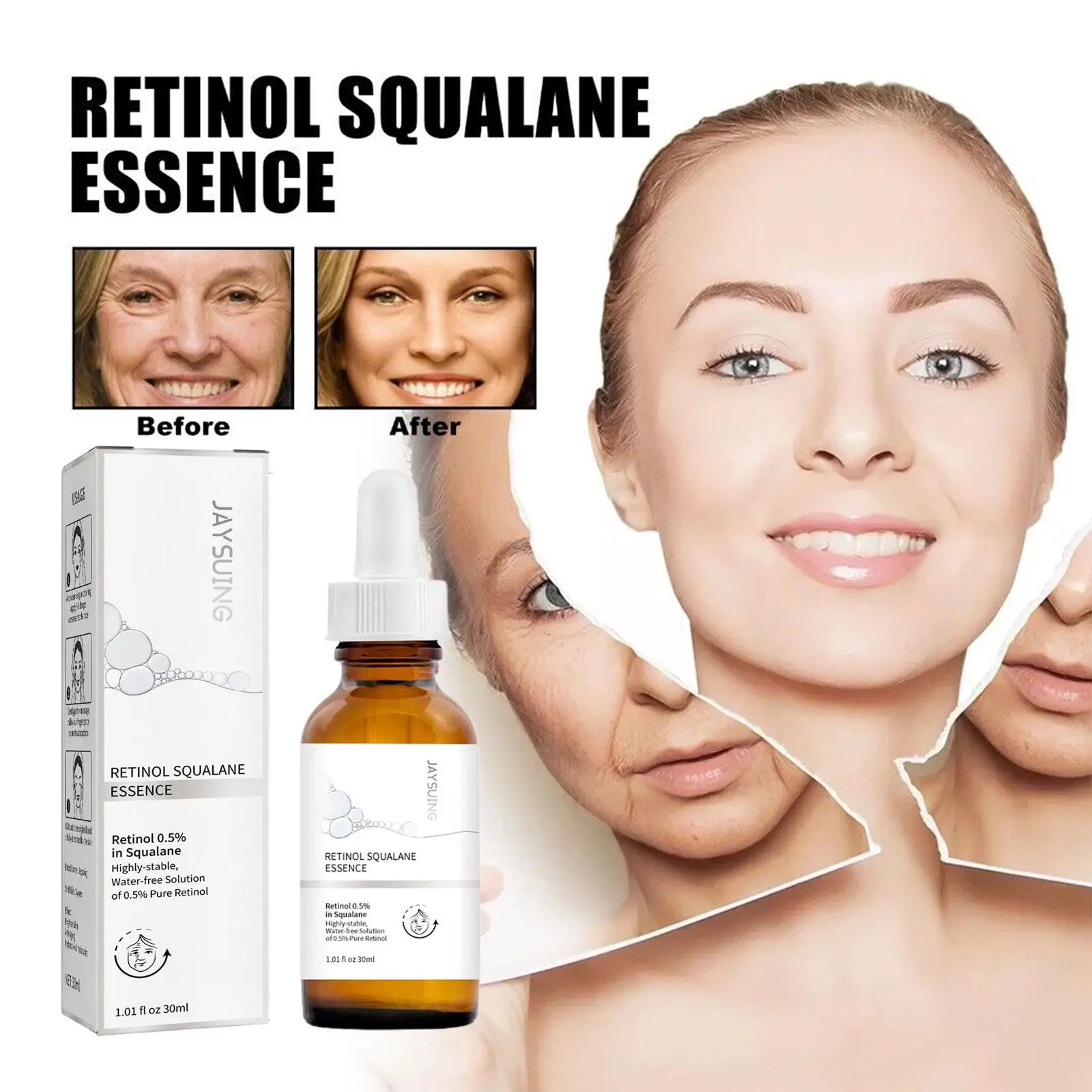 

Retinol Face Cream Anti Aging Reduce Wrinkles Fine Moisturizing Skin Lines Product Beauty Firming Lifting Firming Whitening C1J9