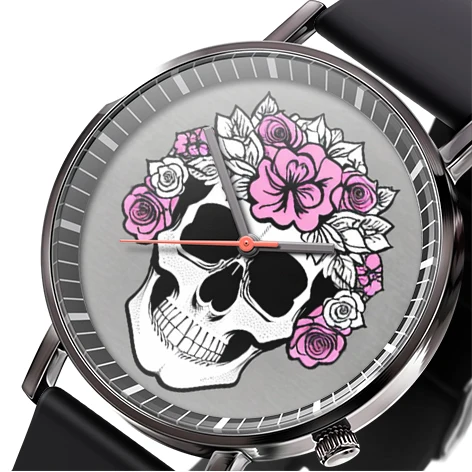

Fashion leisure boys and girls watch skull antler flower watch quartz sports watches