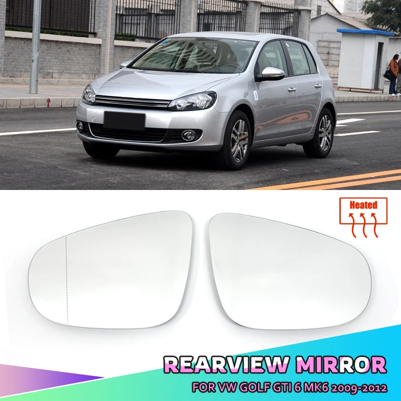 Für Volkswagen Golf 6 MK6 5K 2009-2012 Touran 2011-2015 Autozubehör Türflügelspiegel beheizte Seitenspiegelgläser.