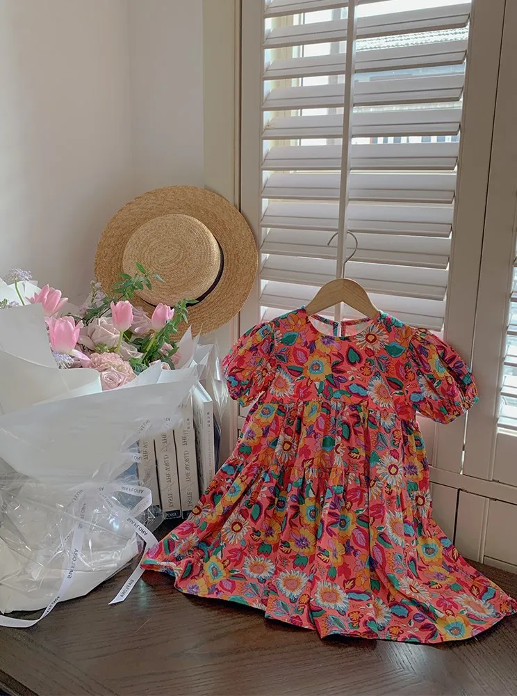 cotton birthday dresses Rainbow Plaid Birthday Cake Button Up Cotton Dress – Queen of Sparkles main image 1
