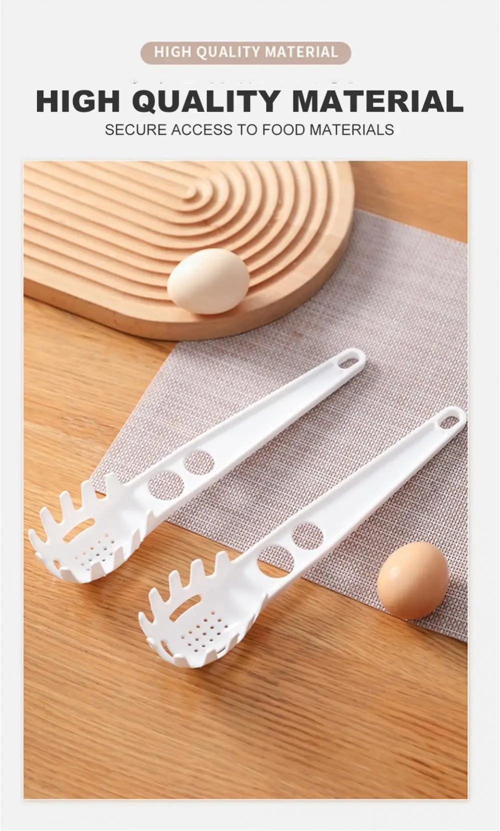 Sf94bf4e3db9842ccad4275e2fdda9cdeg Durszlak do makaronu Spaghetti separacja żółtka gałka do jaj Separator białka filtr z tworzywa sztucznego łyżka do odpływu akcesoria kuchenne