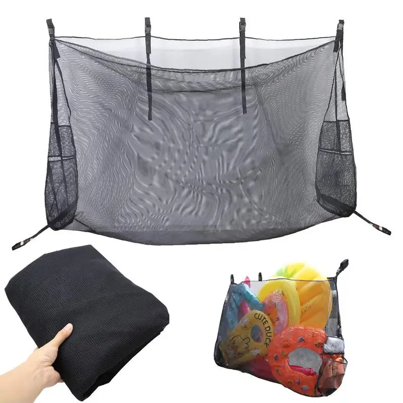 

Swimming Pool Mesh Storage Bag Foldable Kids Shell Bag Large Capacity Sand Toys Swimming Accessories For Boys Girls Inflatable