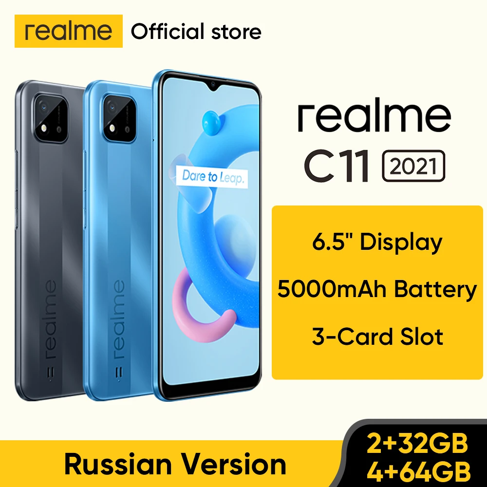 Realme C11 Versión Global con 2GB RAM, 32GB ROM, pantalla...