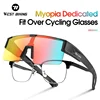 WEST BIKING Photochromic Cycling Glasses Fit Over Myopic Sunglasses UV 400 Polarized Fishing Bike Goggles Cool Aesthetic Eyewear