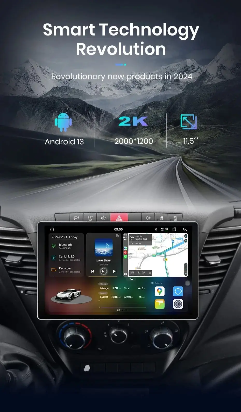 Junsun v3 plus 2k drahtloses Carplay Android Auto Auto intelligente Systeme für iveco täglich 2018-Autoradio – Detail 1