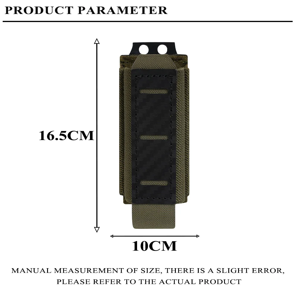 Einzel/Doppel/Dreifach MOLLE-Kompatibel 9MM Mag Pouch Quick-Release Schnalle Elastische Retention Airsoft schießen Jagd Mag Halter – Detail 1