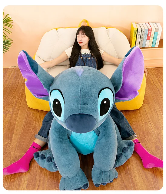 Disney Kawaii Stitch Plush Toy Stuffed Animals Doll Cartoon Cute Sofa  Sleeping Soft Pillow Room Decor Anime Peluche Gift