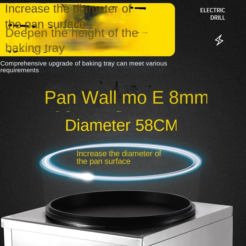 ZC Automatic Rotating Fried Bun Furnace Commercial Stall Pan-Fried Bun Pork Bun Frying Pan Fried Dumpling Machine 5