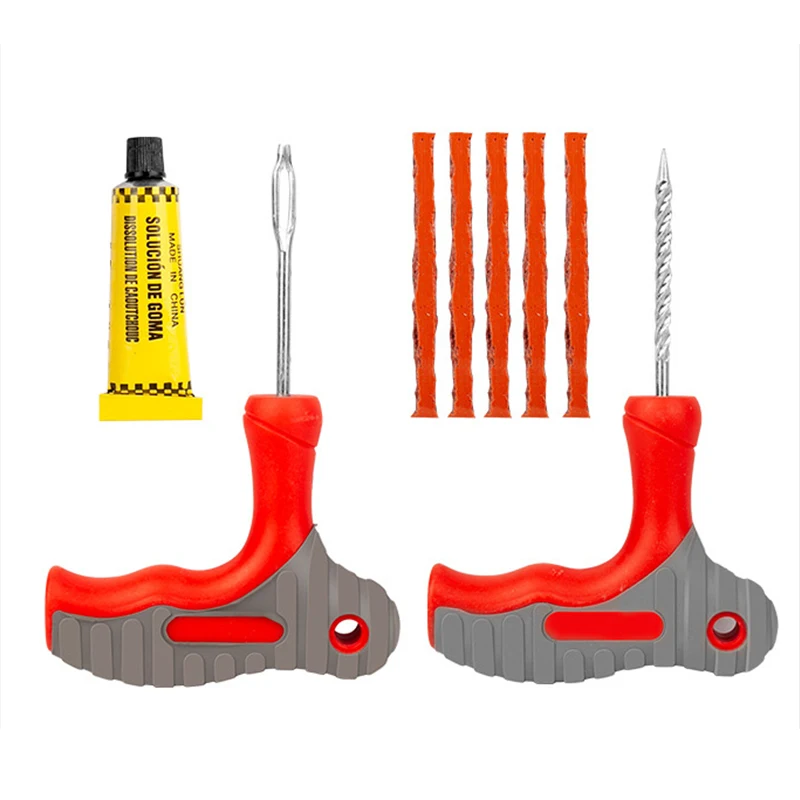 Auto tire repair kit vacuum tire emergency repair kit rubber strip glue motorcycle bicycle tools tire repair kit