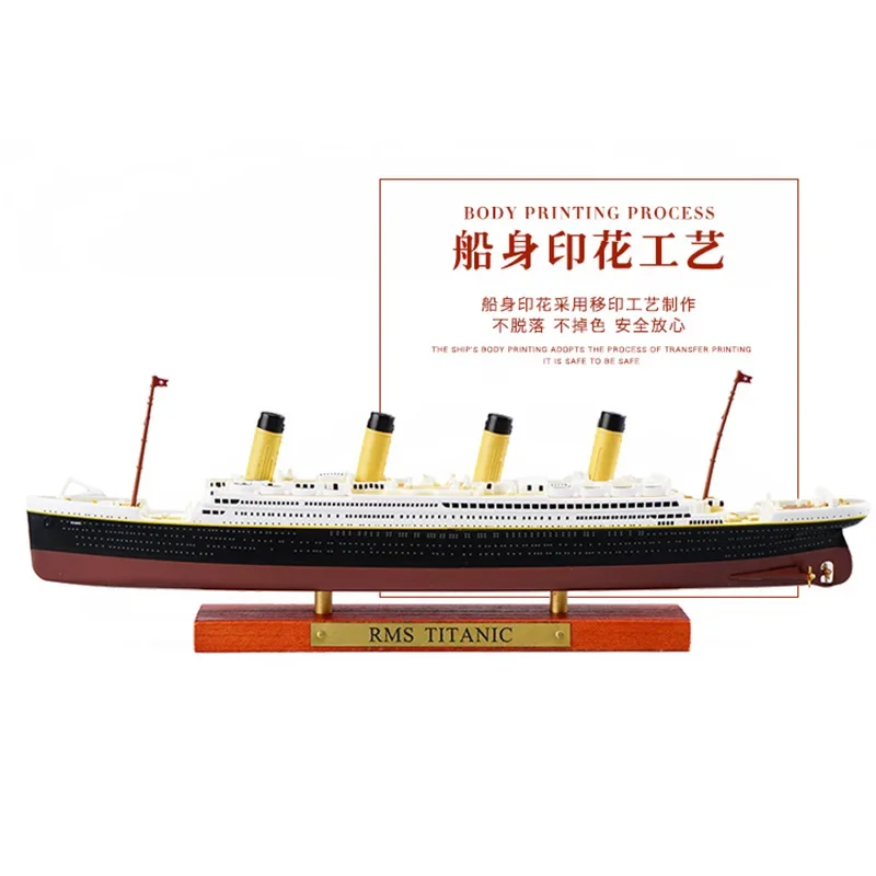 Classics Luxury Cruises Simulation Alloy Ship Model Titanic Ornament Lusitania Normandy HMHS BRITANNIC Steamer 5