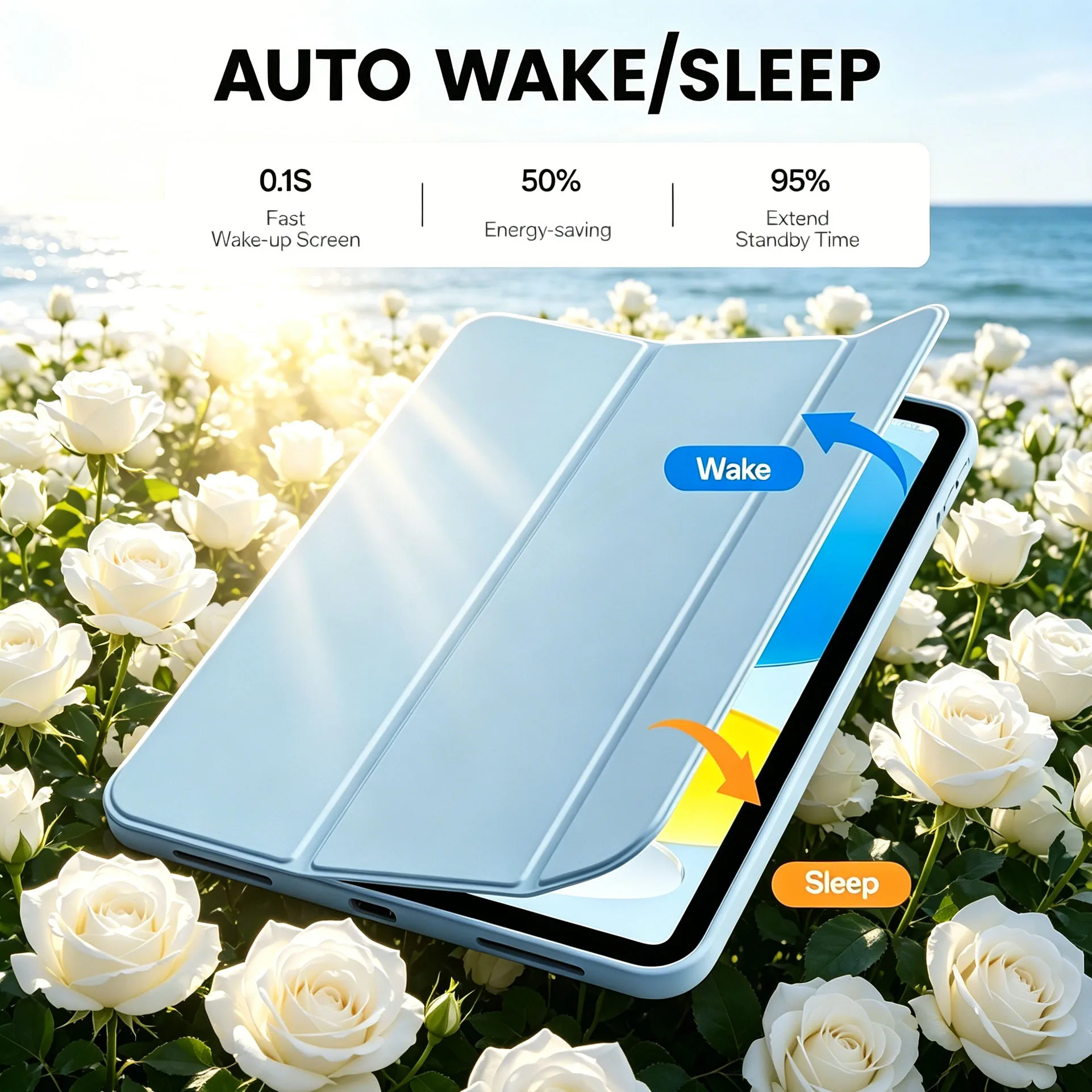 Sleek and Shockproof Full-Cover Tablet Protective Case