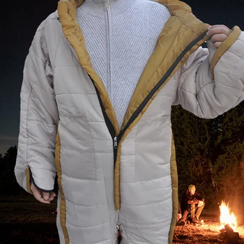 Standing 3 Seasons Full Body Sleeping Bag Human-Shaped Sleeping Bag Humanoid Walking Camping Sleeping Bag Accompany Sleeping 2
