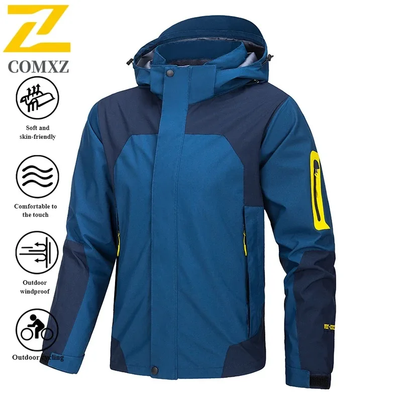 COMXZ Professional Cycling Jacket For Men Waterproof Mountain Road Bike All Weather Sports Windbreaker Rainwear Commute Gear