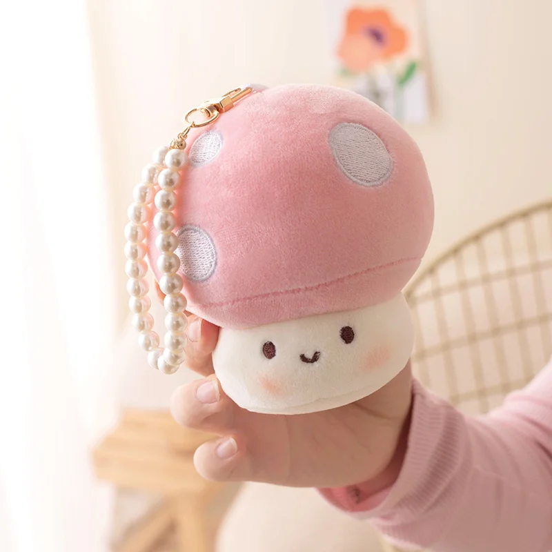 キノコ型ぬいぐるみキーホルダー,ぬいぐるみ,キーリング,男性用