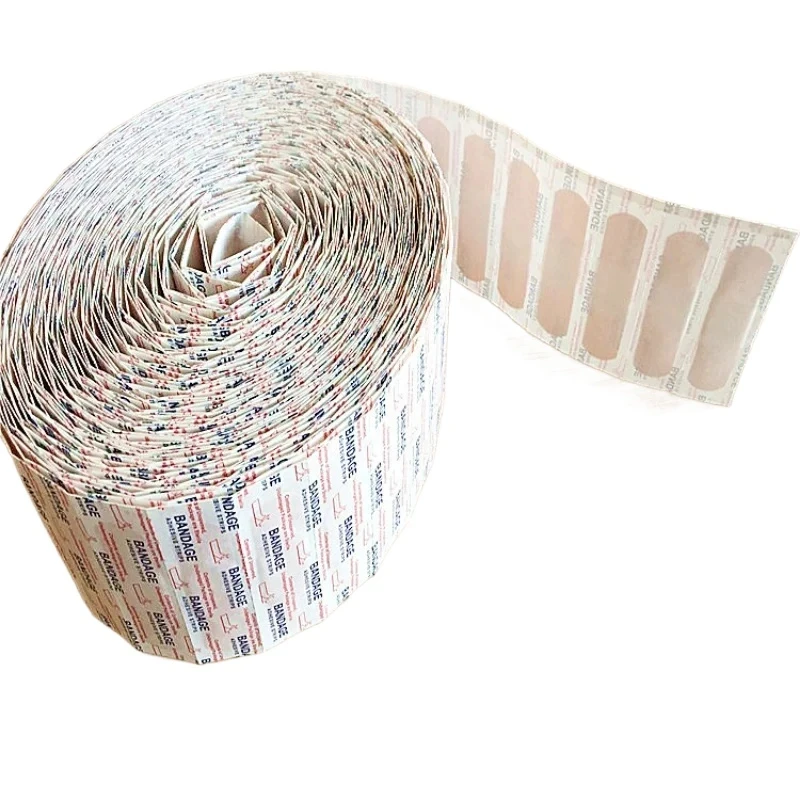 50pcs/set PE Band Aid Waterproof Breathable Wound Plaster First Aid Strips Dressing Patch Adhesive Bandages 72*19mm Woundplast medical bandaids