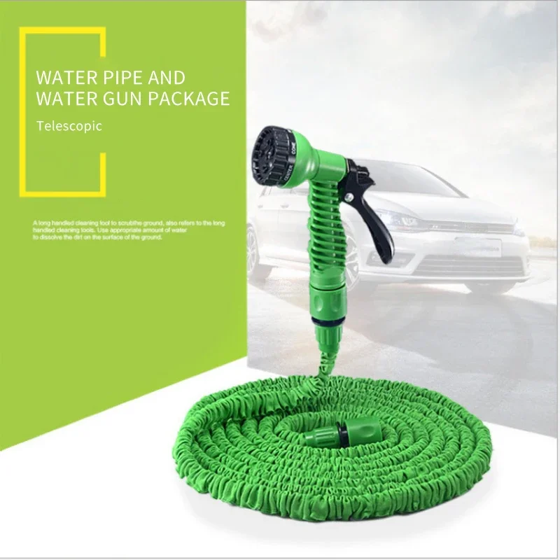 

25ft-100ft Garden Hose Expandable Magic Flexible Water Hose 7 Patterns Sprayer Plastic Watering Hose Gardening Car Wash Spray