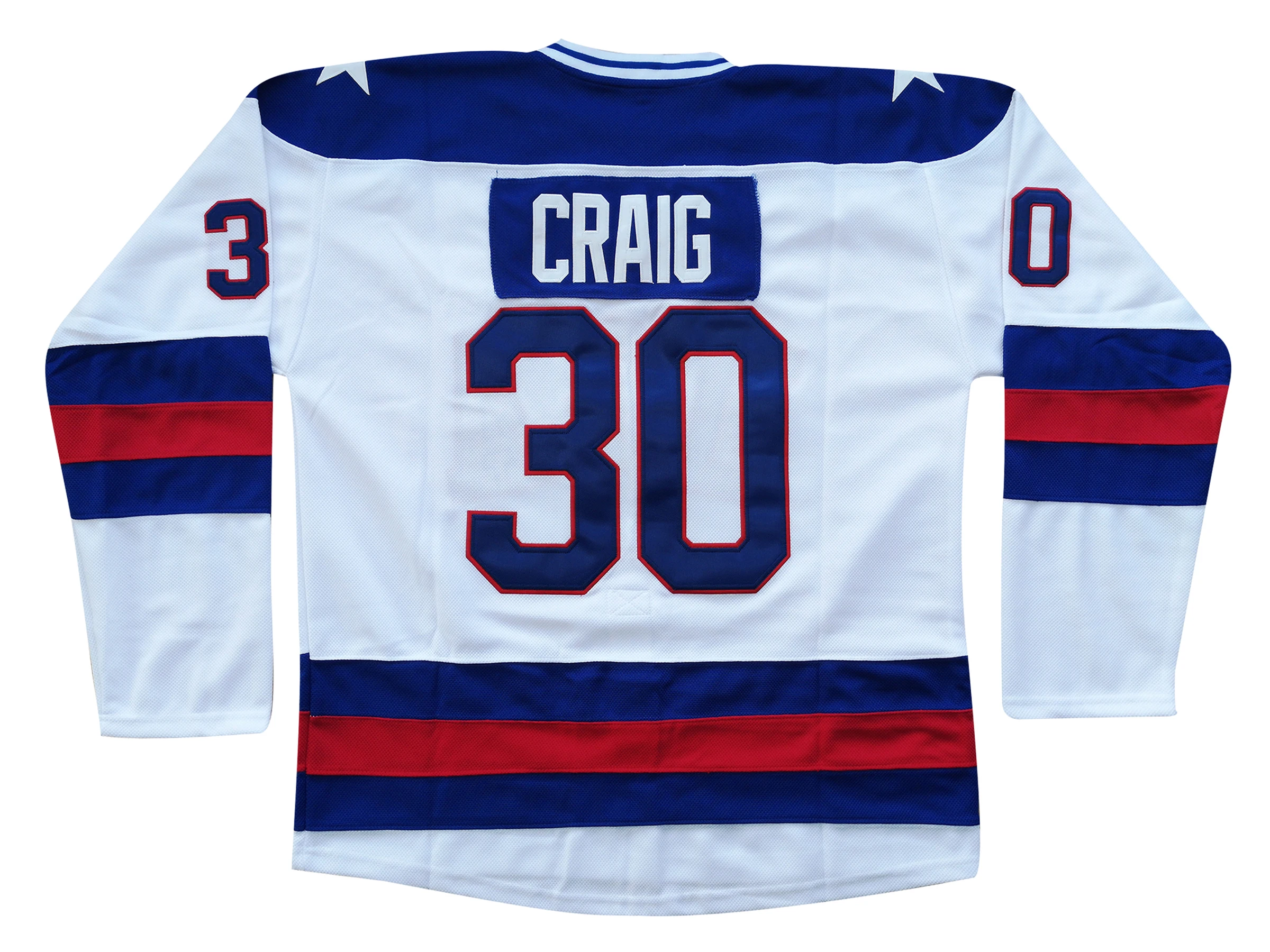  1980 Miracle On Ice Team Hockey Jersey 17 Jack O'Callahan 30  Jim Craig #21 Mike Eruzione Stitched Ice Hockey Jerseys (#17Blue, Small) :  Clothing, Shoes & Jewelry