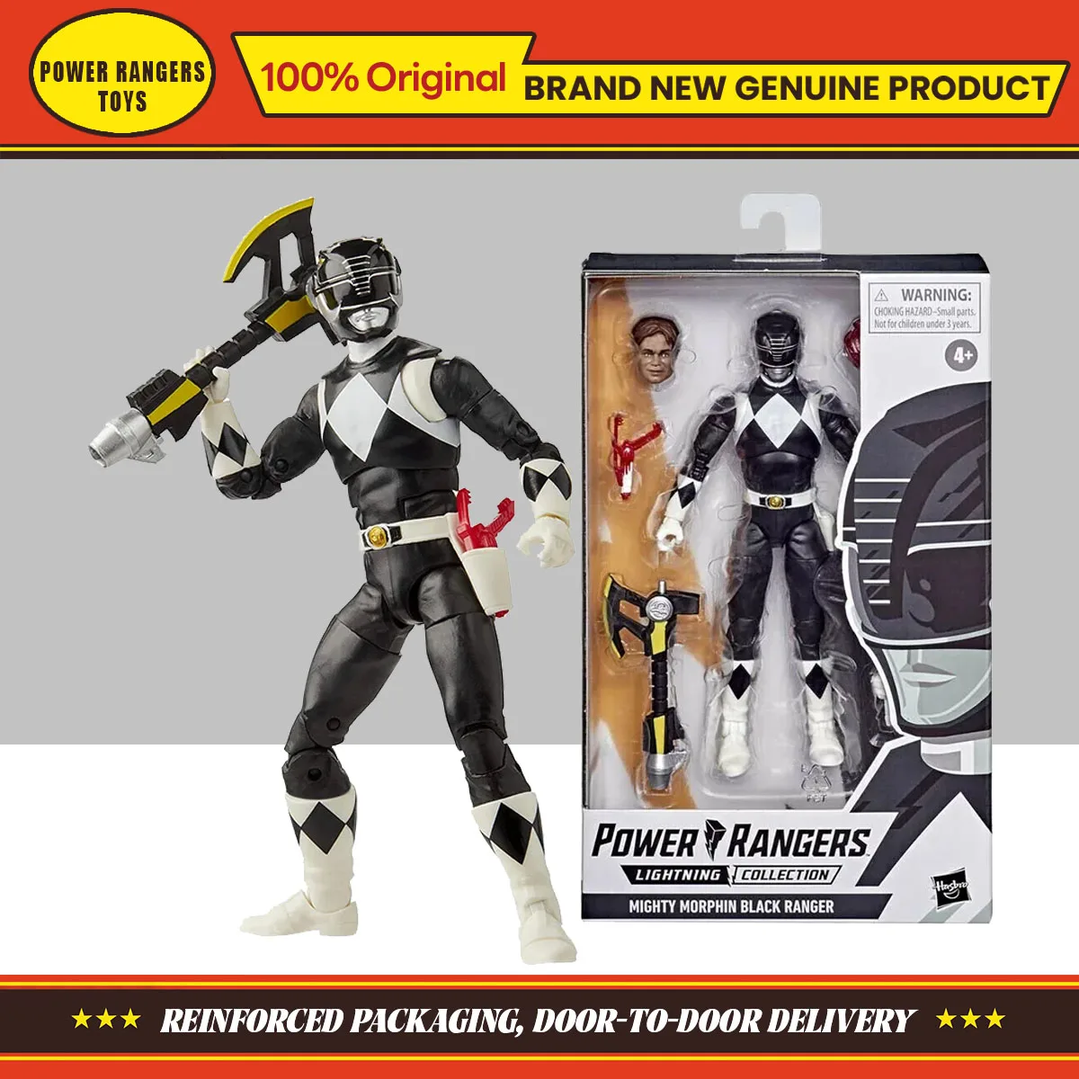 Hasbro Toys Power Rangers: Lightning Collection Mighty Morphin Black ...