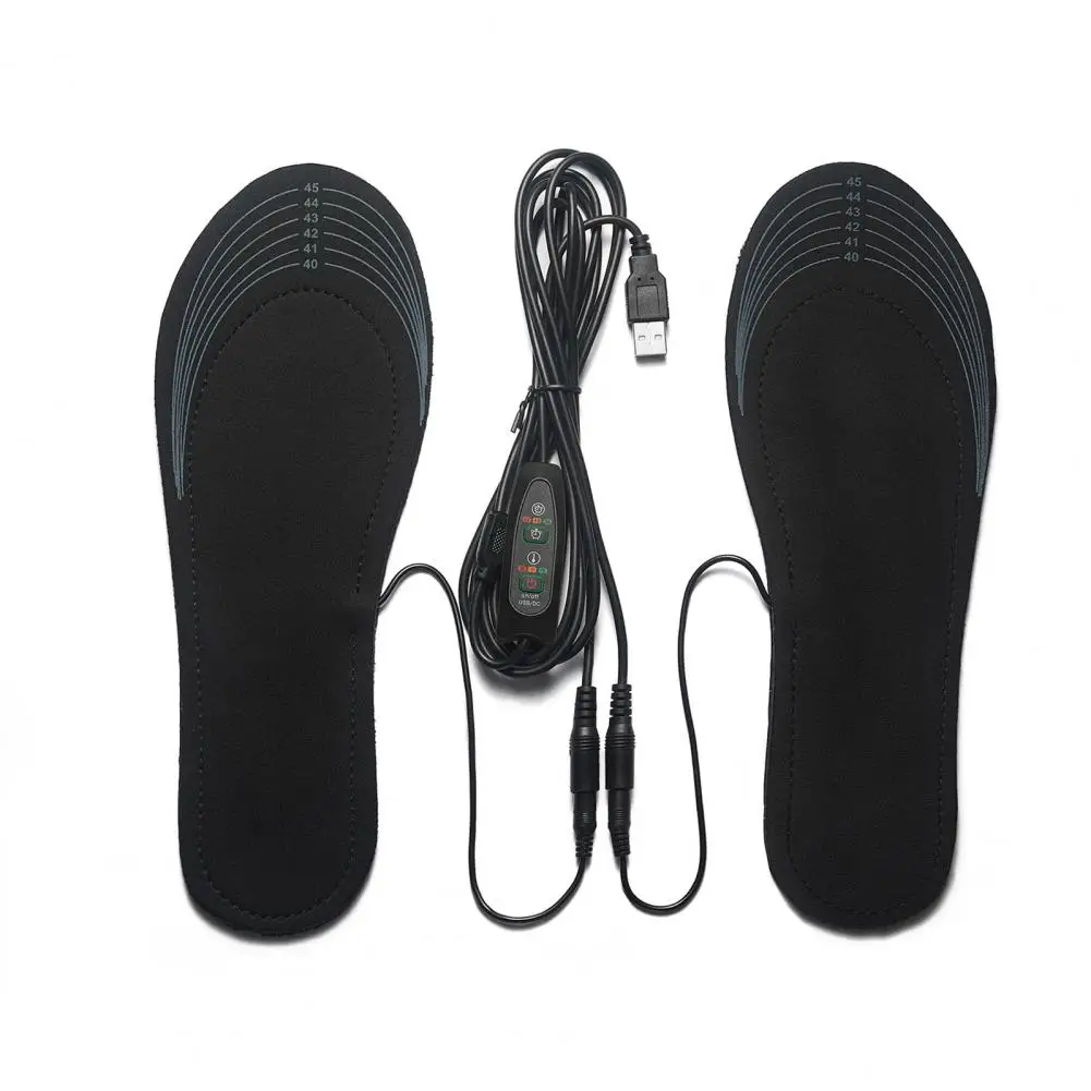 Heated Shoe Insoles Usb Rechargeable Temperature Control for Adults