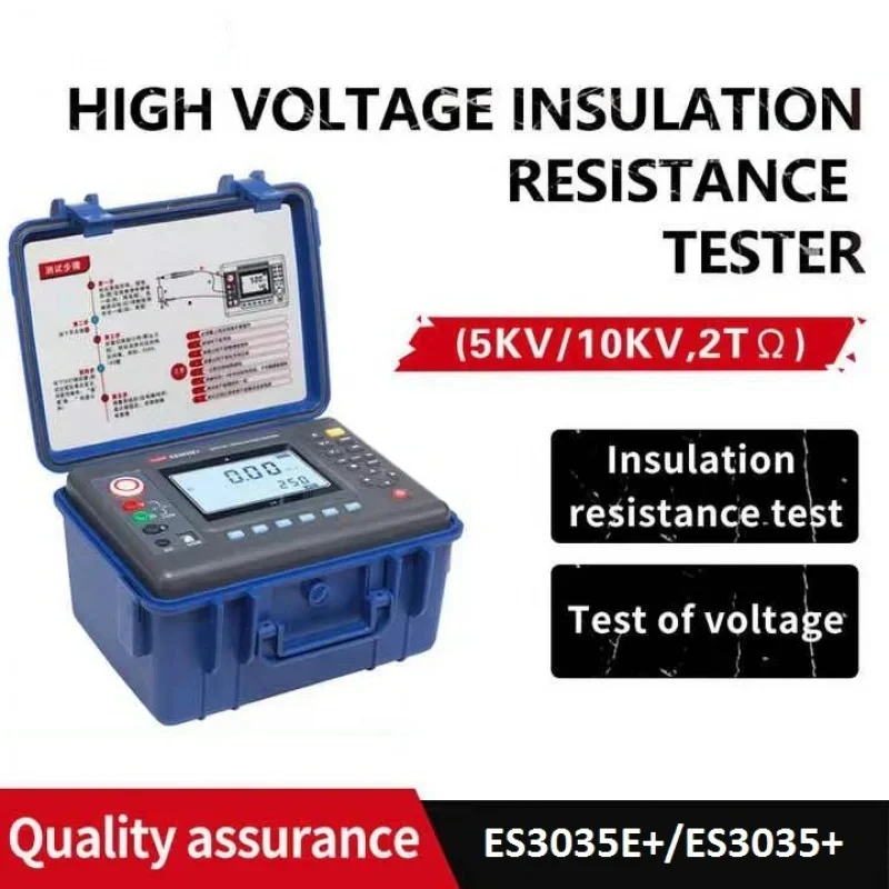 FUZRR ES3035 Digital Insulation Resistance Testers Ohm Range 0.01M&Omega;~2000G&Omega; Rated voltage 250V~5kV Ohmmeters Megohmmeter