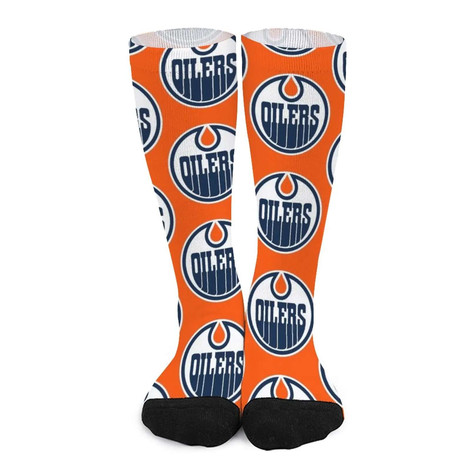 Icon-Oilers-Club Socks Women's compression socks Men's winter thermal socks black socks all knowing squid black background socks moving stockings compression stockings women summer