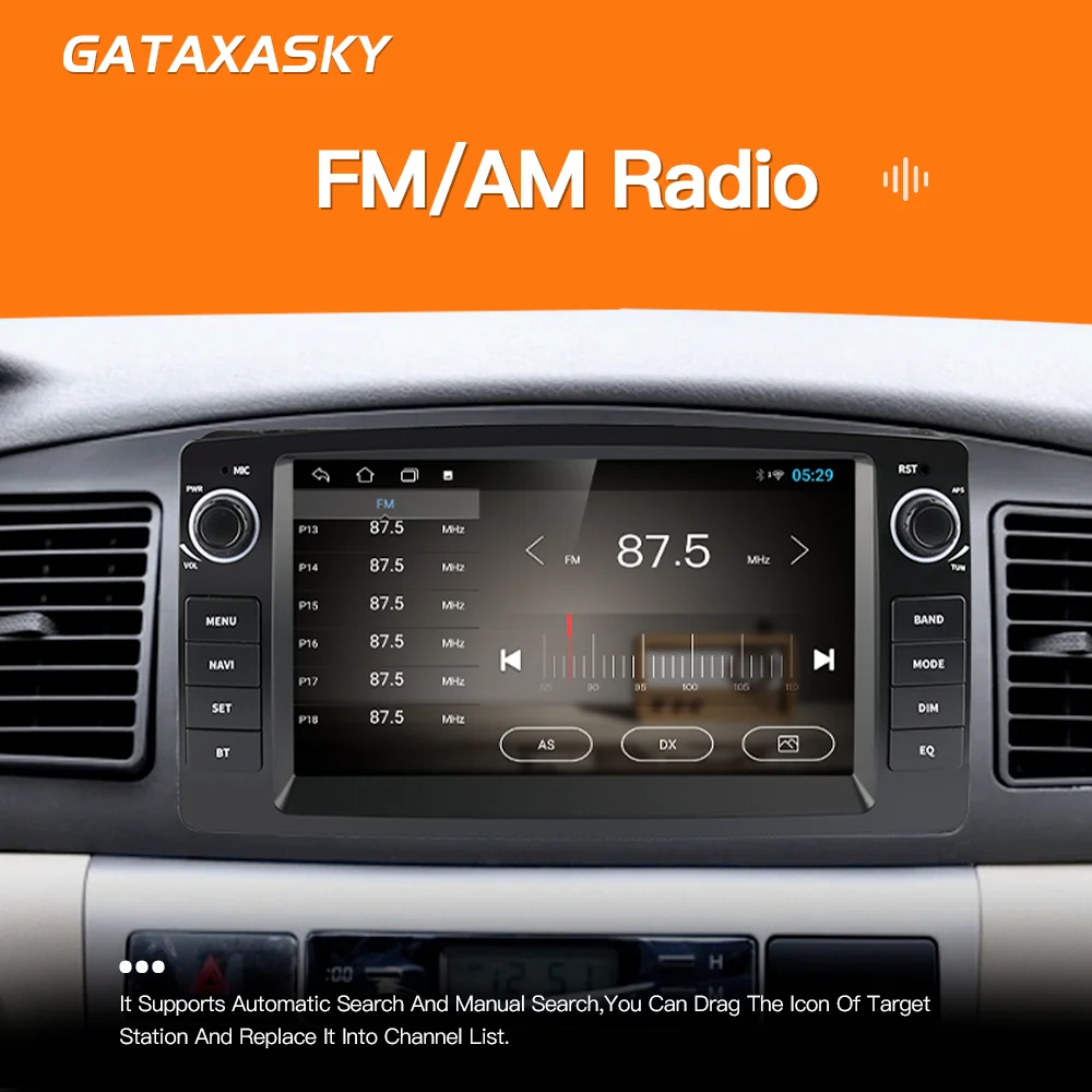 Car Multimedia Player Radio Video Carplay for Toyota Corolla Altis E120 2000-2006 F3 2003-GPS