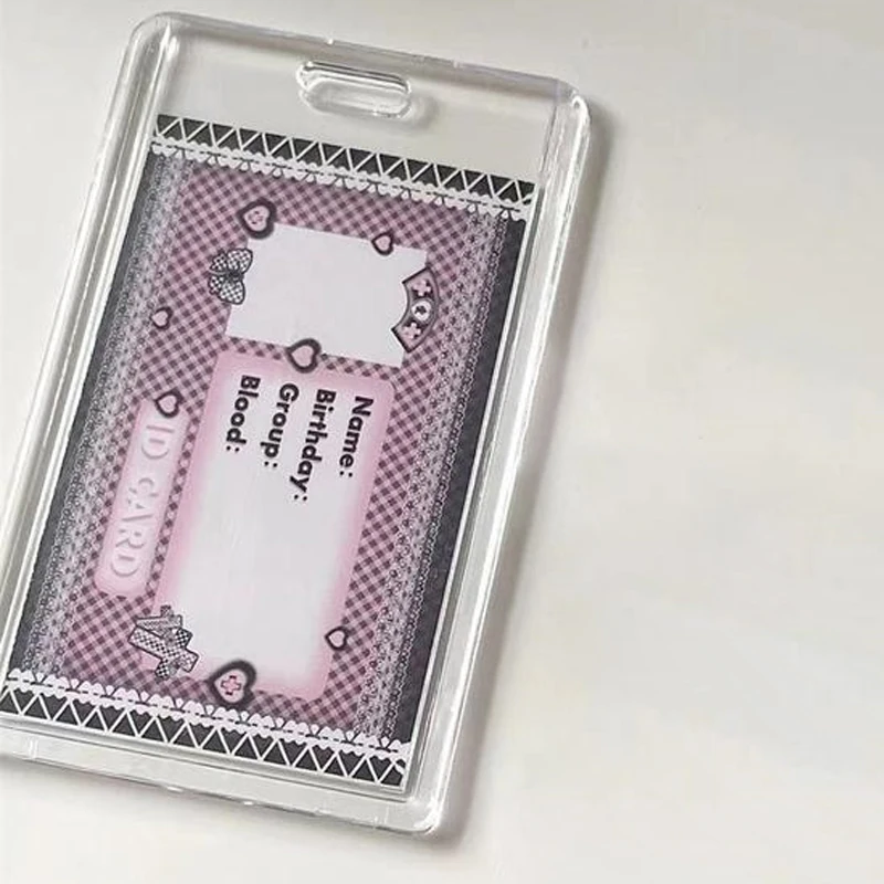 Transparent Kpop Photocard Keychain and Student Card Case