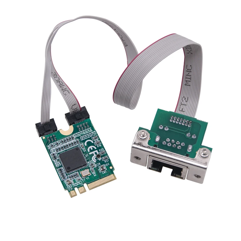데스크탑 PC용 단일 전기 포트 네트워크 카드, M.2 A + E/Mini PCI Express 기가비트 이더넷 네트워크 어댑터, I210AT 칩, 1G RJ45
