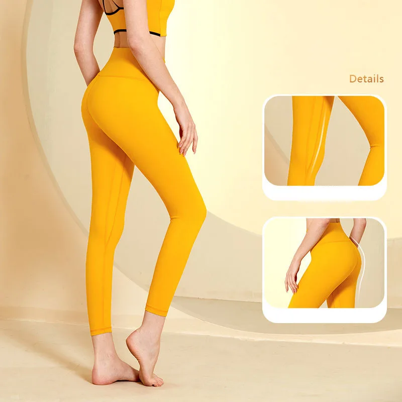 Leggings Al Yoga Pants High Waist Nude Lycra Running Tights With Hip  Lifting And Belly Tightening 23GG From Zhangjungang1, $29.03 | DHgate.Com