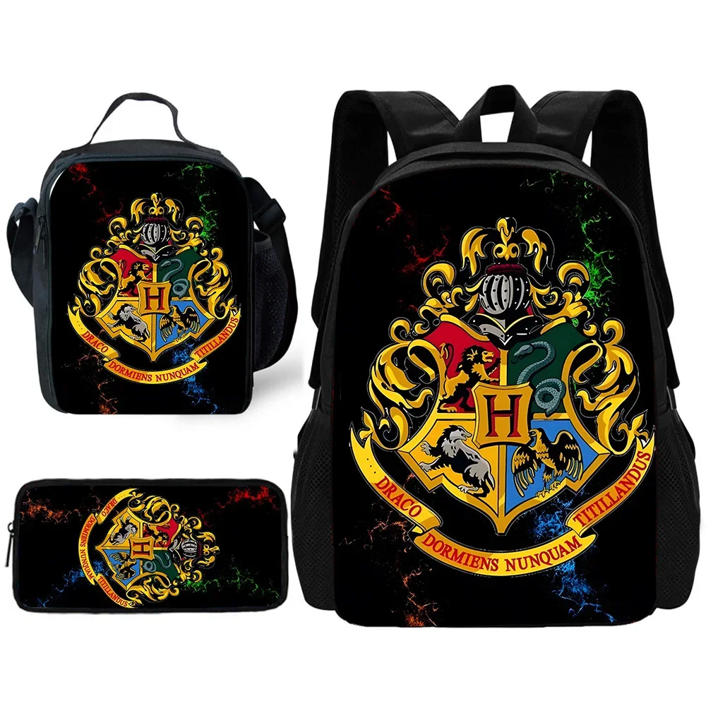 Child School Cartoon For H-Harrys Backpack with Lunch Bags Pencil