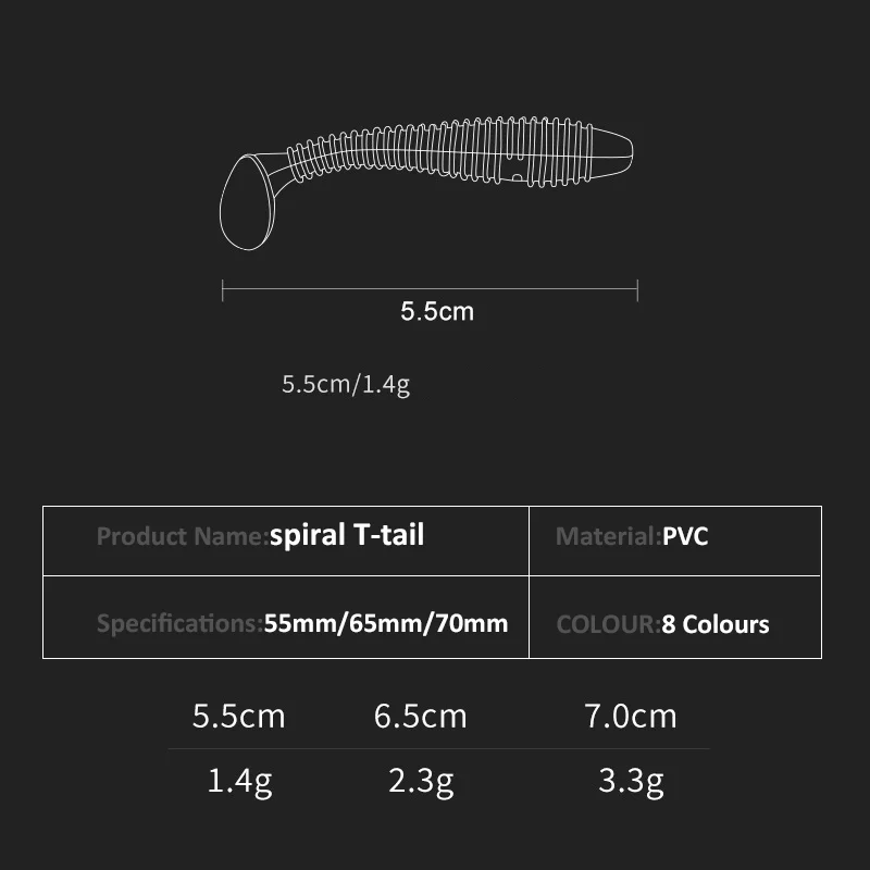 10pcs/Lot Soft Lure Silicone Worms Baits 55mm 65mm 70mm Jigging Wobblers Fishing Lures Artificial Swimbaits For Bass Carp Tackle