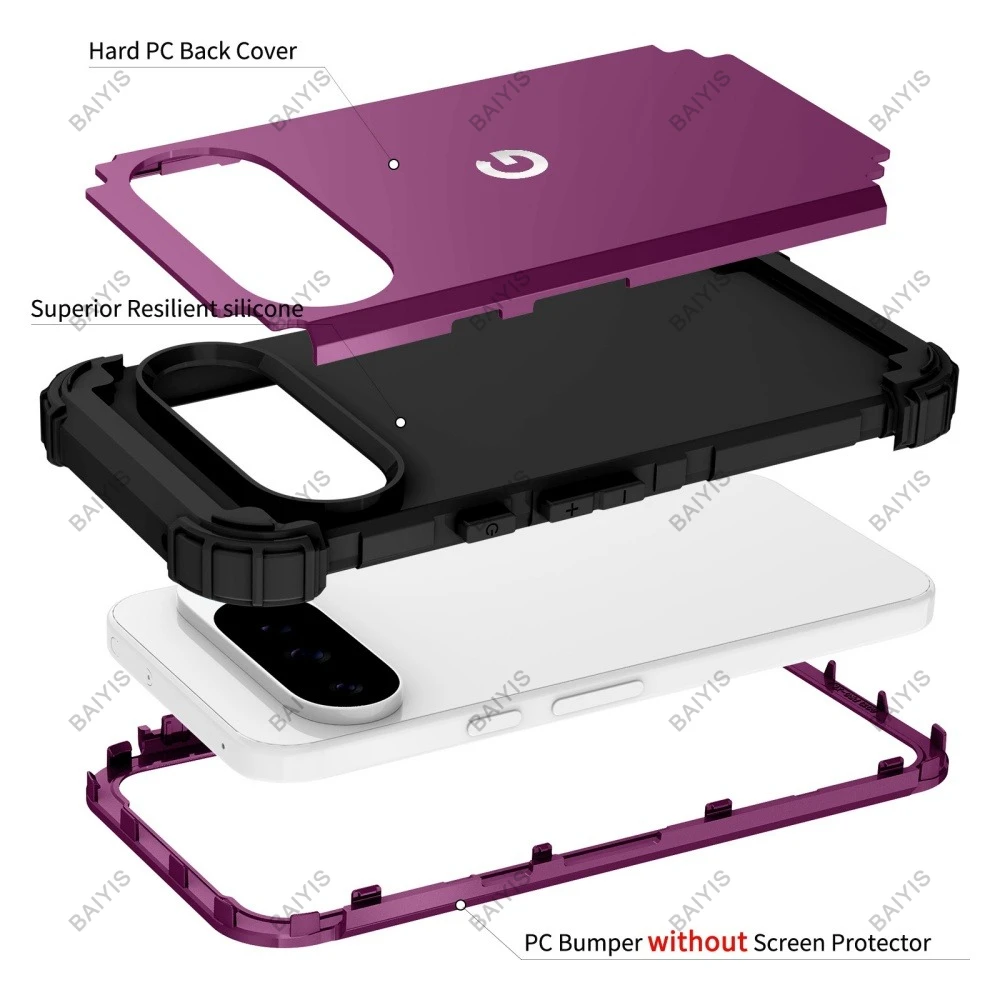 Rugged Heavy Duty Armor Case - Shockproof Impact Resistant Drop Protection Cover