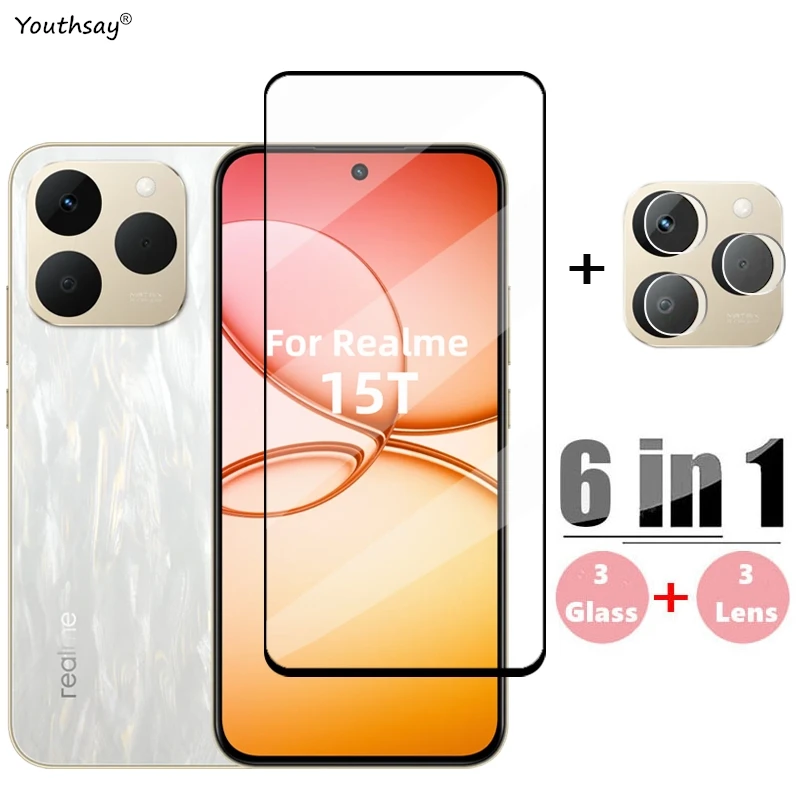 Premium Full Cover Tempered Glass Screen Protector and Lens Film