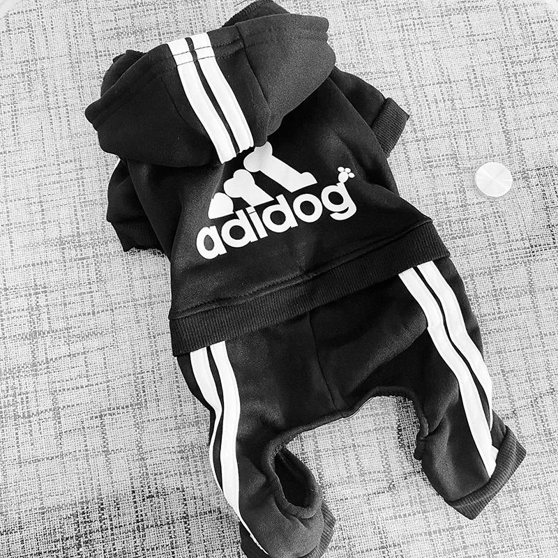 Adidog Clothes Small Dogs Warm Puppy Cat Coat Sport Overalls Dogs Chihuahua French Bulldog Clothing Outfit Autumn Winter