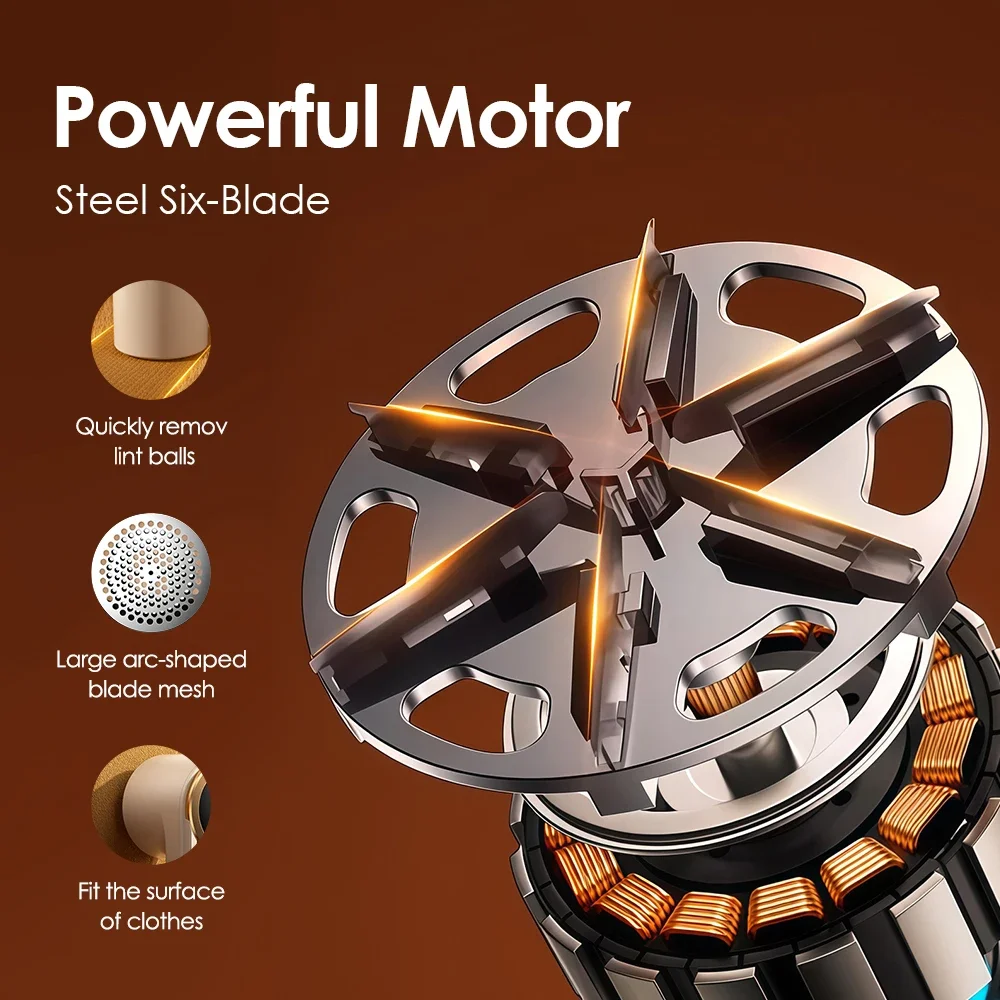 3 Speeds Fabric Clothes Shaver Pill Lint Remover Rechargeable LED Display Hairball Trimmer Fuzz Remover for Clothes Sweater