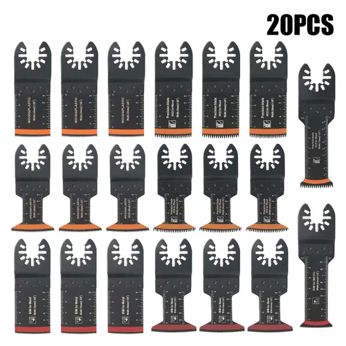 Japanese Tooth Carbide Oscillating Saw Blade Kit 10-39Pcs Arc Edge Oscillating Multitool Blades Precise Cut for Wood PVC Iron - Image 10